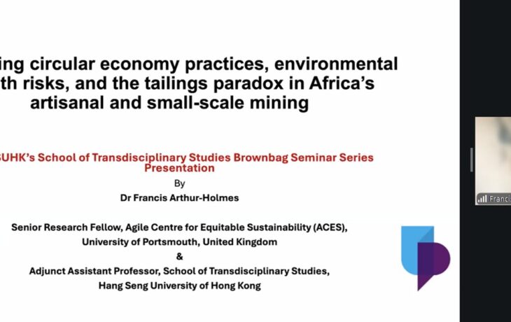 STS Brownbag Seminar Explores Emerging Circular Economy Practices and Environmental and Health Risks in Africa’s Artisanal Mining